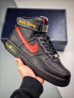 Color: Black/University Gold Style Code: 778900-906950 Nike Air Force 1 High, All Nike Shoes, Air Force 1 High, Exclusive Sneakers, Sb Dunk Low, Popular Shoes, Nike Air Force Ones