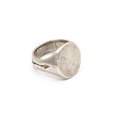 The Sterling Silver Oval Signet Ring Signet Ring Silver, Oval Signet Ring, Spike Ring, Ring Bear, Measure Ring Size, Mens Rings, Rings Collection, Signet Rings, Silver Signet Ring