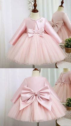 Christmas Pink Princess Dress Birthday Princess Dress, Pink Princess Dress, Baby Girl Princess Dresses, Whimsical Dress, Christmas Dress Baby, Toddler Birthday Party, Girls Dresses Sewing, Dress Baby Girl