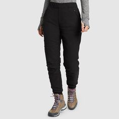 Women's Rainier Fleece-lined Jogger Pants Cold Weather Activities, Weather Activities, Eddie Bauer, Jogger Pants, Water Repellent, Cold Weather, Color Options, Pants, How To Wear