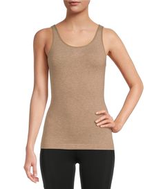 From Modern Movement, this tank features:convertible scoop to v-necklineSleevelessSeamlessWide strapsReversiblePullover constructionCotton/nylon/spandexMachine wash/tumble dryImported. Seamless Medium Support Scoop Neck Tank Top, Seamless Scoop Neck Tank Top With Medium Support, Seamless Scoop Neck Tank Top With 4-way Stretch, Versatile Seamless Sleeveless Tank Top, Versatile 4-way Stretch Scoop Neck Tank Top, Versatile Seamless Tank Top, Versatile Scoop Neck Tank Top With 4-way Stretch, Seamless Second-skin Racerback Tank Top, Seamless Tank Top With Wide Straps And Medium Support