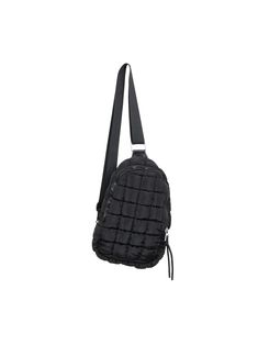 A crossbody bag to carry whatever you need for the day. One size fits all (one bag fits all)! This sporty chic Quilted Sling Bag is a large crossbody sling bag that can be thrown over the front or back of a body - but here's the twist - with QUILTED fabric! We know this is going to take off. We love quilted bags! 13.5" x 7.2" x 3.6" 100% polyester Large zipper closure Interior pocket within zipper closure Adjustable strap length Carabiner attachment to either side of sling bag Machine wash cold, Sling Bag Black, Quilted Bags, Chic Quilts, Quilted Fabric, Loafer Sneakers, Vintage Havana, Sporty Chic, One Bag, Quilted Bag