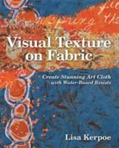 the book cover for visual texture on fabric