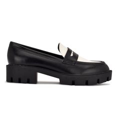 Maibel Slip-On Loafers - Nine West October Clothes, Jet Black Color, Almond Shaped, Classic Silhouette, Black 7, Lug Sole, Design Education, Sophisticated Style, Jet Black