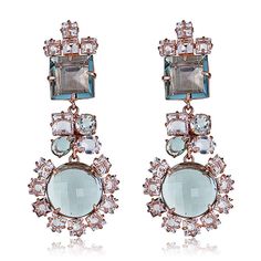 Shop the Bounkit Rose Gold Green Amethyst Convertible Earrings Collection at HAUTEheadquarters Luxury Rose Gold Earrings With Gemstone Accents, Convertible Earrings, Green Amethyst Earrings, Nyc Jewelry, Amethyst Quartz, Amethyst Earrings, Quartz Earrings, Green Amethyst, Earrings Collection