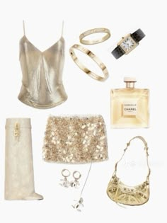 Elegantes Party Outfit, Serena Van Der, Gold Outfit, Serena Van, Nye Outfits, Serena Van Der Woodsen