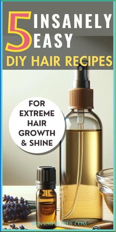 Click to learn the best 5 DIY hair growth oil recipes that are homemade and simple to prepare. Learn how to include these natural hair care treatments using hair oil to enhance hair growth and thickness. Whether you're looking for hair growth ingredients like rosemary oil for hair growth diy, coconut oil and rosemary hair mask, peppermint oil for hair growth diy, or castor oil hair mask diy, you will find the recipe that fits your hair needs. You will find various and easy hair oil recipe for dr Diy Hair Oil Recipe, Diy Hair Care Products, Diy Hair Products Recipes, Diy Hair Growth Oil, Hair Growth Oil Recipe, Hair Growth Serum Diy, Coconut Oil Hair Mask Diy, Hair Oil Recipe