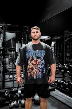 Elevate your style with our Jay Cutler Oversized Tee from the trendy collection by OnTheRepeat! Designed for comfort and showcasing an iconic graphic, this limited edition shirt is a must-have for bodybuilding and Jay Cutler fans. AVAILABLE SIZES: XS - 3XL - Made from 100% Cotton (220gsm) - DTG Printed Design - For longevity and quality - Heavy Washed for a vintage look and feel - Dropped Shoulders - Oversized fit - Size down for true fit - Model is 5'7/170cm and wears a size XL Bodybuilding Clothing, Jay Cutler, Limited Edition Shirt, Trendy Collection, T Shirt Oversized, Oversized T Shirt, Oversized Tee, Printed Design, Sizing Chart