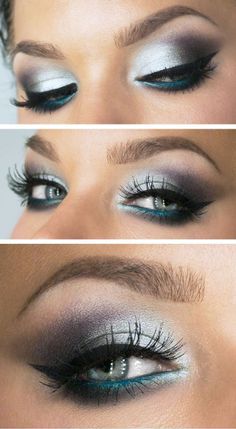 Linda Hallberg Bottom Liner, The Best Foundation, Performance Makeup, Silvery Blue, Makeup Eyes, Gray Top