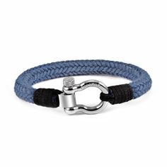 The unique Omega Navy Blue Colored Bracelet is the jam of the Caligio collection. The customers love and value its thick cotton rope and Screw G-Shackle made of stainless steel. The addition of a black color thread tied on a side makes for a stunning design. On top of this, the cotton rope is exclusively soft and fast drying. Omega Navy Blue is your comfortable everyday bracelet that is elegant enough to wear with more formal outfits all year long. The bracelet is also available in Omega Grey co Men's Bracelets, Everyday Bracelet, The Jam, Formal Outfits, Formal Outfit, Colorful Bracelets, Cotton Rope, Bracelet Sizes, Rope Bracelet