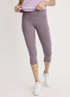 The EVERACTIVE Capri Legging is the definition of lifewear, pairing a sporty look and fit with ultra comfy fabric. Perfect for warm weather exercise and easy-breezy comfort. | Jockey® EVERACTIVE Capri Leggings in Twilight Sands Heather Compressive Athleisure Capri Leggings, Casual Capri-length Gym Leggings, Sporty High-stretch Capri Leggings, Sporty 4-way Stretch Capri Length Leggings, Sporty Stretch Capri-length Leggings, Vacation Clothes, Easy Breezy, Capri Leggings, Sporty Look