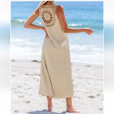 Embrace Seaside Chic With The Crochet V Neck Maxi Cover-Up Beach Dress, Where Boho And Beach Meets Beach Glam In A Beautifully Crafted Piece That's Perfect For Lounging Or Strolling Along The Shore. Get Ready For Your Next Vacation. Cupshe New With Tags Crochet V Neck, Beach Glam, Coverup Beach, Beach Dress, Womens Swim, Cover Up, Womens Sizes, V Neck, Womens Dresses