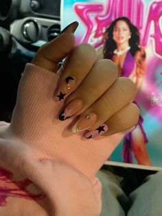 Fuerza Regida Nails, Bratz Nails Design, Ariana Grande Nails, Acrylic Nails Yellow, Classy Acrylic Nails, Get Nails