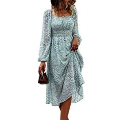 Women's Off Shoulder Square Neck Maxi Long Sleeves Floral Printed Flared Dress Product Details Size: Medium Color: Green Brand: No Brand Mpn: Does Not Apply Upc: Does Not Apply Ean: Does Not Apply * Department : Womens * Date First Available : December 8, 2022 Long Sleeve Ruched Midi Dress For The Beach, Long Sleeve Ruched Maxi Dress For Summer, Fitted Long Sleeve Midi Dress For Vacation, Home Dress Women, Classic Sheath Dress, Photoshoot Dress, Flirty Dresses, December 8, Flared Dress