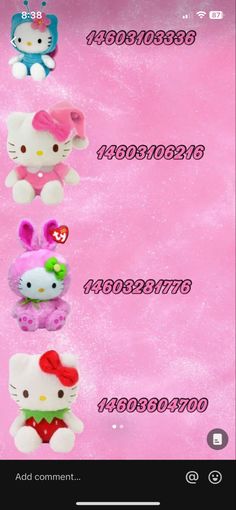 the hello kitty theme is displayed in this screenshot