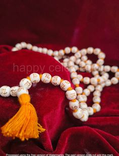 Welcome To My SHOP HAPPY CELEBRATION  Tulsi 108 Prayer Beads Mala,Ram Nam Holy Basil Japa Mala,Meditation Hare Raam Necklace,Knotted Wood Rosary,Free Shipping Energized Karma Nirvana Meditation  Product Item; Tulsi Mala  Material; Tulasi Mala  Size ; 28 Inch  Tulsi beads, commonly known as Malas, serve multifaceted purposes deeply rooted in Hindu spirituality and cultural traditions. Primarily employed as a meditation aid, these beads facilitate a focused and serene state of mind through repetitive counting. Moreover, they play a pivotal role in chanting mantras, allowing individuals to express spiritual devotion and mindfulness. The sacred association with the Holy Basil plant enhances one's spiritual connection, making the Mala a symbol of faith and commitment. Beyond personal practices, Round Beaded Necklaces For Festivals As Gifts, Round Beaded Necklaces For Festivals And Gifts, Beaded Necklaces With Round Beads For Festivals, Traditional Wooden Beads Mala As Gift, Festive Hand-strung Beaded Necklaces As Gifts, Hand-strung Beaded Necklaces As Festival Gifts, Spiritual Beaded Necklace With 108 Beads For Festivals, Spiritual Wooden Beaded Necklaces For Festivals, Spiritual Beaded Necklace For Festivals