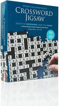 the book cover for crossword jigsaw