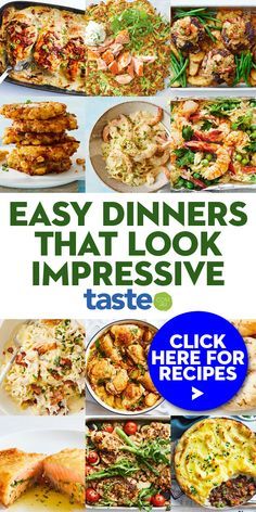 the cover of easy dinners that look impressive taste