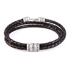 PRICES MAY VARY. Stylish details give the Men Braided Leather Bracelet with Small Custom Beads in Silver plenty of visual appeal. Click on “Customise Now”. 1-7 beads; 1 inscription per bead; Up to 10 characters each; Bracelet Material: Genuine Leather; Chain Length8.4" / 7.6" / 6.9" Personalized jewelry makes the greatest gift to show your love for those precious to you - whether your mom, dad, wife, husband, girlfriend, boyfriend, sister, brother, best friends or a treat for yourself. Meaningfu Custom Engraved Bracelet, Dad Jewelry, Brown Leather Bracelet, Black Leather Bracelet, Mens Braids, Braided Leather Bracelet, Engraved Bracelet, Mens Leather Bracelet, Bracelet Cuir