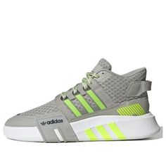 adidas originals Eqt Bask Adv V2 'Grey Yellow' FX3776 (SNKR) Adidas Eqt, Adidas Originals, Adidas, Yellow, Grey, The Originals