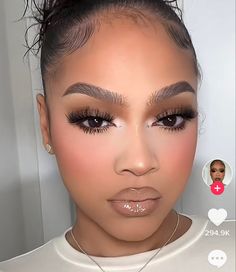 Uk Baddie Makeup, Imvu Heads, Natural Beat, Flawless Face Makeup, Uk Makeup, Face Beat Makeup, Natural Glam Makeup, Prom Eye Makeup, Eye Makeup Styles