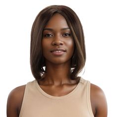 Brown straight short hair for Women with stylish designs and outstanding looks. Made of high-temperature fiber material, soft touch, and natural looking, just like your own real hair. Human wig for Women with very stylish designs and pretty looks, make you more beautiful and confident, you will get tons of compliments with this Hair Wig. Different hairstyles and colors can show different sides of you in various occasions or parties, and build a more confident self. Due to manual measurement, ple Brown Straight Short Hair, Short Hair For Women, Straight Short Hair, Hairstyles And Colors, Pretty Looks, Black Hair Wigs, Human Wigs, Short Hair Wigs, Real Hair