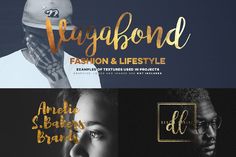 some type of font that has been used to create the logo for fashion and life style