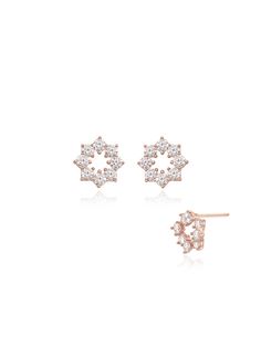 Editor's NotesSTONEHENgE Jewelry presents a classic and elegant brand image under the slogan of ‘Beautiful Moments’.- A design reminiscent of a snowflake- Luxurious cubics are setting- 14k rose gold used- Feminine and classic mood Measurements (in.)- Size: 0.31 in. * 0.31 in.Composition & Care- Silver 925 + Rose Gold Plate / Cubic Zirconia- Avoid direct heat and moisture- Keep it in a sealed bagDesigner- by STONEHENgE Classic Mood, Rose Gold Plate, Elegant Branding, Brand Image, Stonehenge, Accessories Jewelry Earrings, Silver Earring, Men Shoes Size, Beautiful Moments