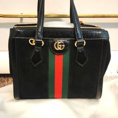 Brand New With Tags And Dust Bag! Gorgeous Bag!! Gucci Black Satchel With Gold-tone Hardware, Black Gucci Satchel With Gold-tone Hardware, Gucci Black Shoulder Bag With Top Carry Handle, Gucci Black Bag With Gold-tone Hardware, Gucci Black Satchel With Top Carry Handle, Black Gucci Satchel With Top Carry Handle, Gucci Black Satchel Shoulder Bag, Gucci Black Satchel For Everyday Use, Gucci Black Satchel Bag