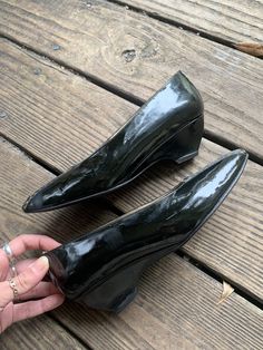 These are AUTHENTIC. Please see last photo for details on why these vintage Gucci heels were made in Mexico. Stamped DESDE 1966. In good wearable condition with a couple markings that can be cleaned/fixed. Size 6.5 and fit true. Gucci Heels, Oxford Platform, Gold Brocade, Womens Pumps, Perforated Leather, Heel Pumps, Leather Pumps, Chunky Heels, Vintage Gucci