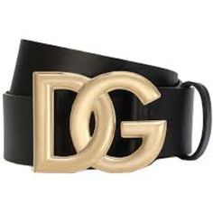 70, Color: Nero / Gold A Gleaming Dg Logo Buckle Enhances The Statement-Making Look Of A Calfskin-Leather Belt In A Bold Hue. Leather Made In Italy Dg Logo, Leather Belt, Calf Skin, Dolce And Gabbana, In Italy, Buckle, Women Accessories, Italy, ? Logo