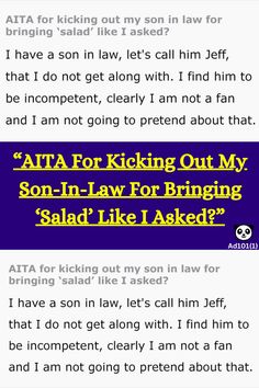 an email message with the caption'ata for kicking out my son - in - law