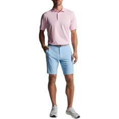 Peter Millar Shackleford Performance Hybrid Golf Shorts Mens Size 36 Blue Fabric Type 88% Polyester, 12% Spandex Four-Way Stretch And Easy-Care 10" Inseam Water-Resistance Zip Back Pockets, Quarter-Top Side Pockets And A Zip-Fly Button Closure New With Tags Msrp $100 Safe And Secured Packaging Ready To Wear Asap Ship Out, Thanks For Viewing :) Blue Golf Bottoms For Summer, Blue Summer Golf Bottoms, Blue Bottoms For Summer Golf, Casual Blue Golf Bottoms, Casual Blue Bottoms For Golf, Casual Shorts Men, Casual Chinos, Seersucker Shorts, Cotton Chinos