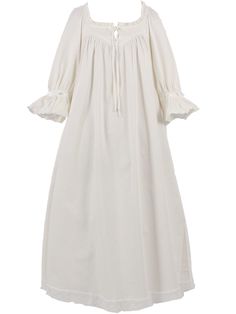 #sleepwear Cotton Ruffle Nightgown For Home, Cotton Nightgown With Ruffles For Home, Cotton Ruffled Nightgown For Home, Long Sleeve Ruffled Nightgown For Loungewear, Cottagecore Ruffled Nightgown For Daywear, Long Sleeve Ruffled Nightgown, Elegant Cotton Sleepwear With Ruffles, Long Sleeve Ruffled Sleepwear For Home, Ruffled Long Sleeve Sleepwear