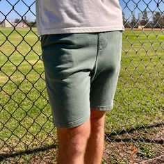 Made fresh when you order for human friendly and environmental reasons. Our sweat shorts are the best thing since sweatpants! With our signature 80/20 cotton polyester blend, a back pocket along with side pockets and a shoestring drawcord these sweat shorts are athleisure at its finest. Specs Made of our 80/20 ring-spun cotton polyester blend fleece to offer incredible softness and comfort Elastic waistband with shoestring drawcord Back pocket & Jersey lined hand pockets Sewn fly detail Created Casual Activewear With Built-in Shorts For Spring, Summer Sports Sweatpants With Drawstring, Casual Short Length Sweatpants For Loungewear, Basic Cotton Athletic Shorts For Summer, Comfortable Leisure Athletic Shorts With Elastic Waistband, Casual Comfort Waistband Shorts For Loungewear, Cotton Athletic Shorts With Drawstring For Loungewear, Green Cotton Drawstring Shorts, Relaxed Fit Cotton Activewear For Spring