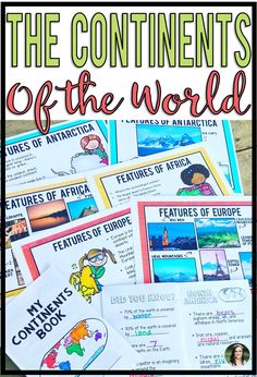 the seven continents with pictures and text