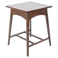 Liberty and Co attr. A good quality Arts and Crafts oak side table with square tapering legs united by twin stretchers with dovetail joints. Dovetail Joints, Oak Side Table, Dove Tail Joints, Building Projects, Good Quality, Table Furniture, Wellness Design, Design Art, Side Table