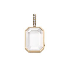 Loquet London Baguette Diamond Locket Luxury Clear Jewelry For Formal Occasions, Clear Luxury Jewelry For Formal Occasions, Faceted Gold Diamond Jewelry, Faceted Diamond White Jewelry, Elegant Octagon Rose Cut Diamond Jewelry, Gold Octagon Jewelry With Rose Cut Diamonds, Modern Octagon Diamond White Jewelry, Formal Clear Jewelry With Rose Cut Diamonds, Luxury Clear Gemstone Jewelry