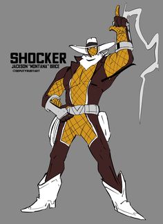 an image of a character from the animated movie shocker with his hand up in the air