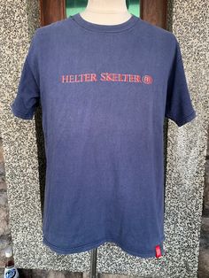 "Vintage 90s General Research / Helter Skelter T shirt item condition : pre owned (used ) Condition : please see picture Size in tag : M  tag  : general research measurement chest (Pit to pit ) 20.5\" Length 25.5 \" shipping : world wide Standard shipping : 14 - 30 days Express : 5-10 days I can do bundle/combined shipping add USD 5 shipping for each additional items" Y2k Skull Print Cotton T-shirt, Vintage Cotton Tops With Skull Print, Helter Skelter, Picture Size, T-shirt Polos, Mens Graphic Tee, Picture Sizes, Minimalist Fashion, Vintage 90s