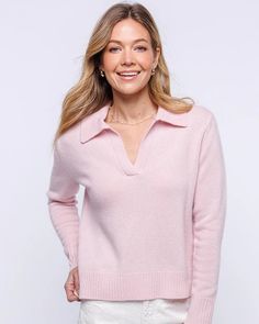 Cashmere Polo Crew | Pura Cashmere Cashmere Polo, The Goat, Fall Wardrobe, All The Way, High Waisted Pants, The Way, Cashmere, Shades, High Waisted