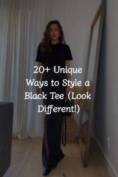 Discover simple and cute black t-shirt outfit ideas that are both aesthetic and effortlessly stylish, perfect for any occasion.