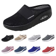 PRICES MAY VARY. Comfortable Diabetic Orthopedic Shoes: We intended to make it soft with a unique platform and a wedge design that will make you feel like walking on air. perfect for tired, swollen feet and better stability.orthopedic shoes for women shoes for women walk hero shoes for women diabetic slippers women shoes womens for neuropathy wide slip on shoes women slip on walking shoes for women breathable mesh knit slip on shoes woman's walking shoes socks sneakers Orthopedic Slippers with A Womens Biker Boots, Slippers With Arch Support, Workout Sneakers, Office Shoes Women, Platform Chelsea Boots, Mule Shoes, Shoes Socks, Orthopedic Shoes, Summer Sneakers