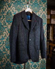 "ABOUT THIS STYLE: A three button jacket with a high break point, a 1920s style swoosh breast pocket and butcher's buttons made from beautiful buffalo horn.  A classic pleated pant with a tapered leg and a watch pocket. This style features handmade Milanese style silk buttonholes. Classic flap pockets and a piping ticket pocket complete the look. English woven Shetland tweed from Yorkshire.  A robust fabric that is just the same as it would have been in the 19th and early 20th century.  Woven to last a lifetime with an incredible richness of color in the weave.   Edwardian, vintage style, retro----this style has a wealth of the amazing classic details that are rarely seen on store bought menswear: As always, a client can choose every detail from dozens of cuff styles to the placket shape a Winter Semi-formal Tweed Three-piece Suit, Semi-formal Winter Tweed Three-piece Suit, Winter Tailored Tweed Three-piece Suit, Tailored Tweed Three-piece Suit For Winter, Winter Tweed Three-piece Fitted Suit, Winter Fitted Tweed Three-piece Suit, Winter Tweed Three-piece Suit, Winter Tweed Three-piece Suit For Work, Dapper Winter Wool Suit