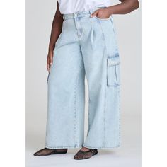 Designed for a more tailored fit, these high-rise rigid denim pants feature an extra-long inseam and comprehensive pocket design for functional style. Plus Size Wide Leg, 90s Baggy, Functional Style, Shipt Shopper, Baggy Pant, Journee Collection, Cargo Jeans, Denim Trousers, Ankle Jeans