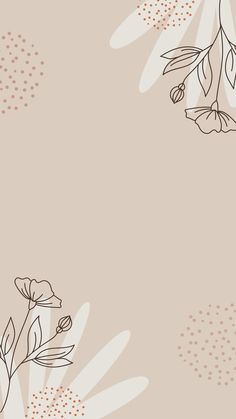 an image of flowers on a beige background