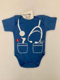 Dr or Nurse Scrubs Baby Bodysuit or Costume. - Etsy Diy Doctor, Nurse Scrubs, Baby Nurse, Or Nurse, Nursing Baby, Scrubs Nursing, Twin Babies, Oct 31, Gender Neutral Baby