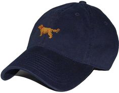 - Six panel cotton twill - 100% hand-stitched needlepoint - Adjustable nickel slide on back - One size fits most Benefits Durable quality Great gift Hand-crafted design Color is great for year round wear Navy Cotton Hat With Embroidered Logo, Adjustable Navy Embroidered Hat, Navy Flat Brim Cotton Hat, Navy Cotton Flat Brim Hat, Cotton Embroidered Flat Bill Hat, Fitted Cotton Hats With Embroidered Logo, Fitted Cotton Hat With Flat Brim, Navy Cotton Six-panel Hat, Cotton Flat Bill Fitted Hats