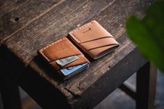 An original design, the Port Wallet is a minimal handmade wallet built from quality full grain leather allowing for your indispensable cards plus some cash. Choose a thread color with a Premium Horween Port Wallet. ... This leather wallet is perfect for the men who want to reduce pocket bulk, or for the gals who would like to leave the purse at home and carry out only the necessities. Holds 8 to 10 cards comfortably and a paper bill or two. Cut and saddle stitched by hand in North Idaho Stitching is guaranteed 3-4oz weight full-grain vegetable tanned leather W 2.75" x H 4" x D .75 " (full) Available in various limited runs. See all Limited Run offerings. This original Craft and Lore design uses a single piece of leather wrapped around itself, with only the needed stitching, to complete a b Minimal Leather Wallet, Leather Front Pocket Wallet, North Idaho, Wallet Craft, Handmade Wallet, Men's Wallets, Front Pocket Wallet, Handmade Wallets, Leather Card Wallet