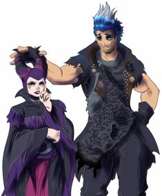 an image of two people dressed in costumes